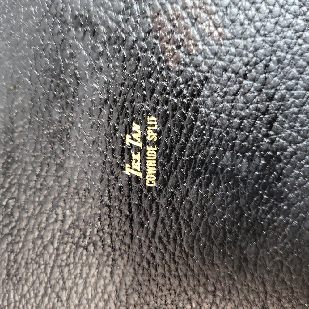 Tex Tan Split Cowhide Travel Toiletry Shaving Kit Zippered Vintage - Picture 8 of 10